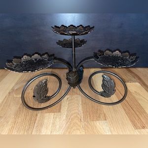 PARTYLITE "LEAF VIKING CANDLE HOLDER" P7528